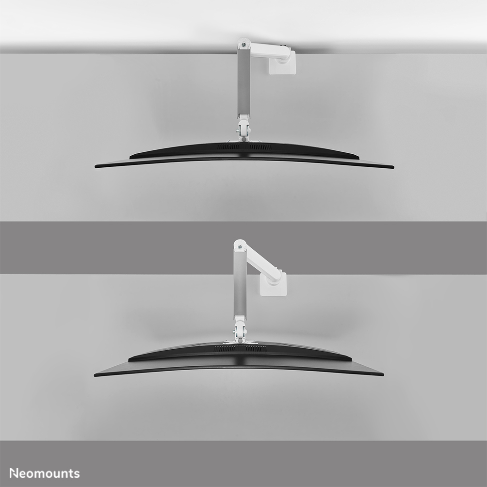 Neomounts DS70PLUS-450WH1 Brazo de monitor 17-49" - resorte de gas - Topfix - Tope-a-180°